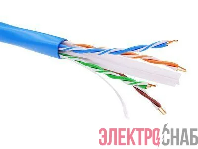 Кабель информационный неэкранир. U/UTP кат.6 4х2 PVC син. DKC RN6UUPV3BL