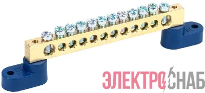 Шина нулевая ШНИ-8х12-12-У2-С на двух угловых изол. IEK YNN10-812-12C2-K07