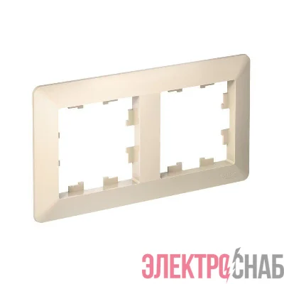 Рамка 2-м AtlasDesign Air беж./дым. бел. SE ATN220202