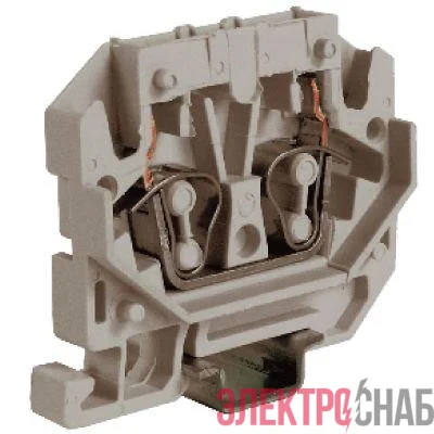 Клемма пруж. HPP.2GR 2.5 кв.мм сер. DKC ZHP170GR