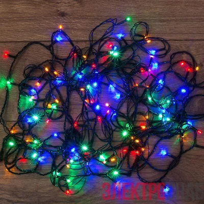 Гирлянда светодиодная универсальная 20м 200LED мультиколор 16Вт IP20 с контроллером Neon-Night 304-119