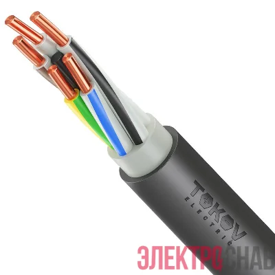 Кабель TOKOV ELECTRIC ВВГнг(А)-LSLTx 5х10 ОК (N PE) 1кВ (м) УТ000030607