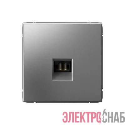 Розетка компьютерная ArtGallery RJ45 кат.6A механизм сталь SE GAL000986