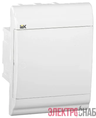 Бокс ЩРВ-П-4 мод. встраив. пластик IP41 PRIME бел. дверь IEK MKP82-V-04-WD-41-20