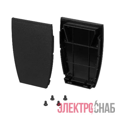 Заглушка LINE-5075-U-HONEYCOMB BLACK глухая металл (комплект) Arlight 044887