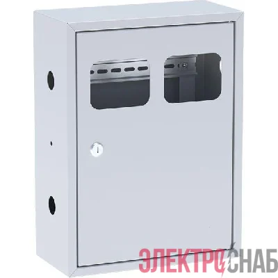 Щит ЯУР на 2 счетчика с двумя DIN-рейками (400х300х150) Basic EKF uerm-din-400-2
