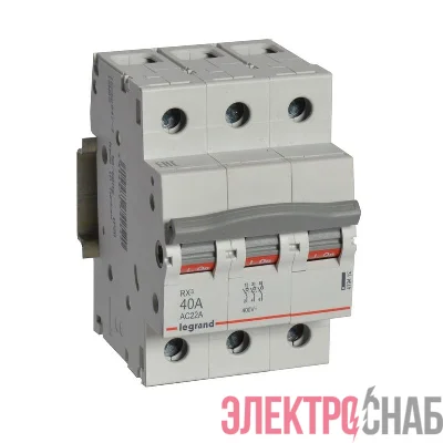 Выключатель-разъединитель 3п 40А RX3 ИЭК Leg 419412