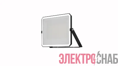 Прожектор светодиодный FL ECO 100W765 BK 8X1 G4RU ДО-100Вт 6500К IP65 черн. провод 50см LEDVANCE 4099854400179