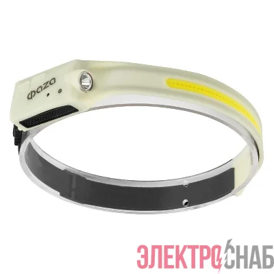 Фонарь аккумуляторный налобный ФАZА AccuFH3-L3W/L3W-GLOW 3Вт COB+3Вт XPE (5режимов упраление жестами) IP44 ФАZА 5061729