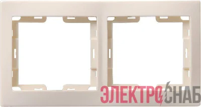 Рамка 2-м КВАРТА РГ-4-ККм горизонт. крем. GENERICA EMK20-K33-DM