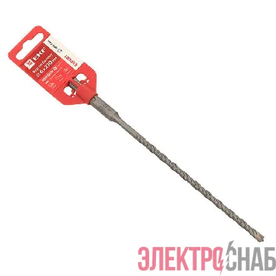 Бур по бетону SDS-plus 6х210мм 4 резца 4S спираль Expert EKF db-6-210-4x4