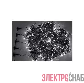 Гирлянда "КЛИП ЛАЙТ" 5 нитей х20м 665LED 40Вт 24В IP65 (с трансф.) бел. NEON-NIGHT 323-505