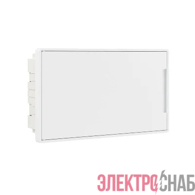 Щиток встраиваемый FRAME 18мод. с бел. дверцей с 2 шинами PEN на 8 и 10 отверст. бел. DKC F18B1WW