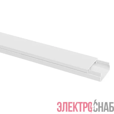 Кабель-канал 20х10 L2000 пластик бел. TOKOV ELECTRIC TKE-KK-20-10-2000-WH
