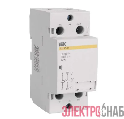 Контактор модульный КМ40-20 40А/2п AC ИЭК MKK10-40-20