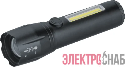 Фонарь светодиодный ручной 95 695 NPT-CM19-ACCU алюм.3 реж 1LED 3Вт+8COB 3Вт Li-ion 3.7В NAVIGATOR 95695
