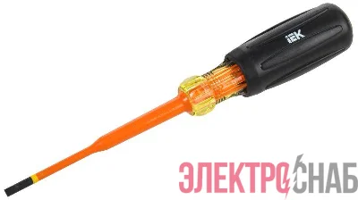 Отвертка диэлектрическая SLIM SL4.0х100 Т3 ARMA2L 5 IEK A2L5-SC31-T3-SL-40-100