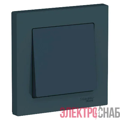 Выключатель 1-кл. СП AtlasDesign 10А IP20 (сх. 1) 10AX в сборе изумруд SE ATN000812