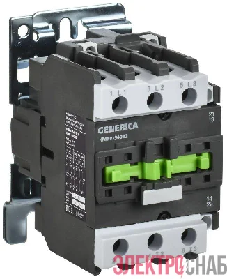 Контактор КМИе-34012 40А 110В/АС3 1НО 1НЗ GENERICA KKME31-040-110-11