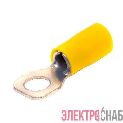Наконечник кольцевой изолированный 2.5-6кв.мм отв. d6.2мм желт. (уп.50шт) DKC 2C6P