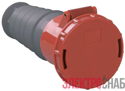 Розетка кабельная 63А 380В 3P+PE ССИ-234 IP54 IEK PSR22-063-4