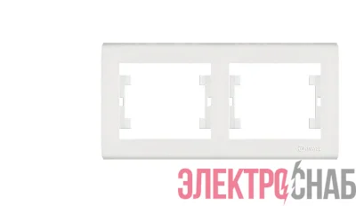 Рамка 2-м Manolya горизонт. бел. Makel 41001702