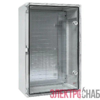 Бокс пластиковый с монтажной платой 600х400х200 IP65 прозр. дверь PROxima EKF PBT65MP008