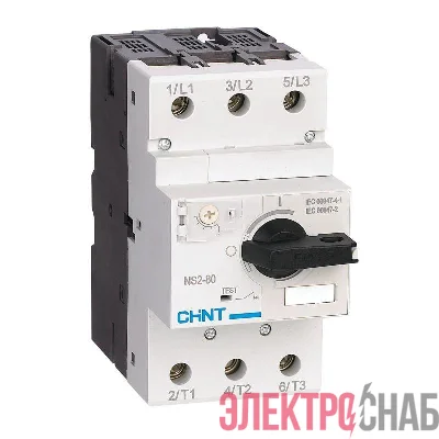 Выключатель автоматический для защиты двигателя 20-25А NS2-80 с поворотн. ручкой (R) CHINT 279720