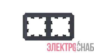 Рамка 2-пост. AtlasDesign Antique универс. карбон SE ATN101002