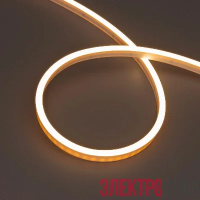 Лента светодиодная WAVE-SIDE-PU-A120-06x12mm 24В Warm 2700К 8Вт/м IP68 wire x1 вывод боков. герметичная (уп.3м) Arlight 052591