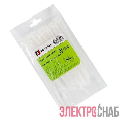 Хомут нейлоновый КСС MULTILOCK 4х150 бел. (уп.100шт) Fortisflex 102301