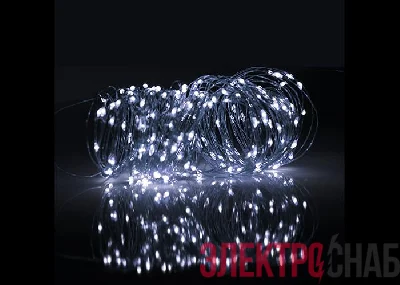 Светильник светодиодный садовый SLR-G03-100W нить 100LED холод. бел. на солнечн. батарее ФАZА 5033313
