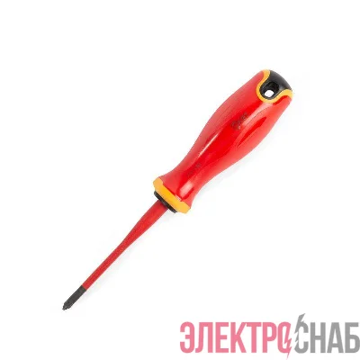 Отвертка диэлектрическая PH1х80 СЛИМ КВТ 103007