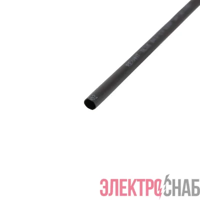 Трубка термоусадочная двустенная клеевая 4.8/2.4 (2:1) (уп.10шт) по 1м черн. Rexant 26-2102