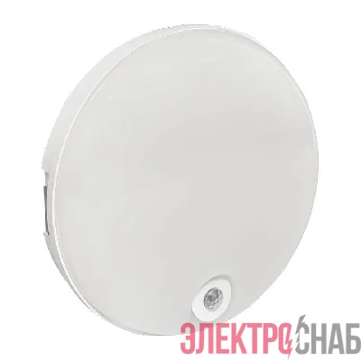 Светильник светодиодный ЖКХ ДПО-2200 12Вт 6500К IP65 круг с инфракрасным датчиком движения LUMA EKF BKL-2200DI-R-12-6500