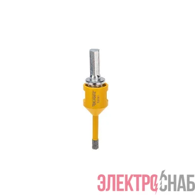 Коронка алмазная профессиональная по керамограниту и железобетону М14 вакуумное спекание 6мм для УШМ Kranz KR-92-1001