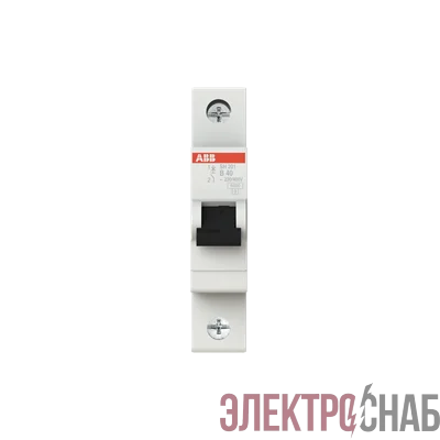 Автоматический выключатель 1п SH201 B40 6,0кА ABB 2CDS211001R0405