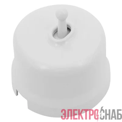 Выключатель 1-кл. (тумблерный) пластик бел. Bironi B1-230-21
