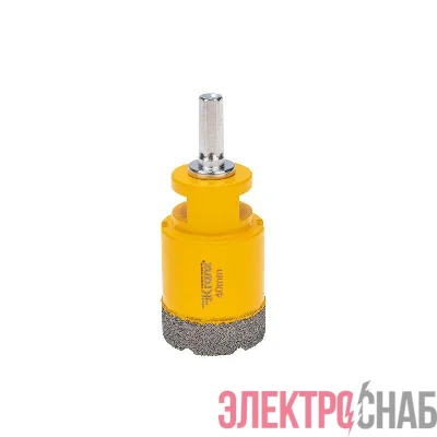 Коронка алмазная профессиональная по керамограниту и железобетону М14 вакуумное спекание 40мм для УШМ Kranz KR-92-1019