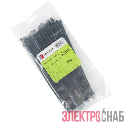 Хомут нейлоновый КСС MULTILOCK 4х200 черн. (уп.100шт) Fortisflex 102316