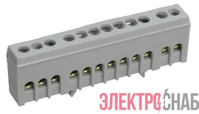 Шина L "фаза" в корп. изоляции на DIN-рейку ШНИ-6х9-16-К-Ср IEK YNN10-69-16KD-K02