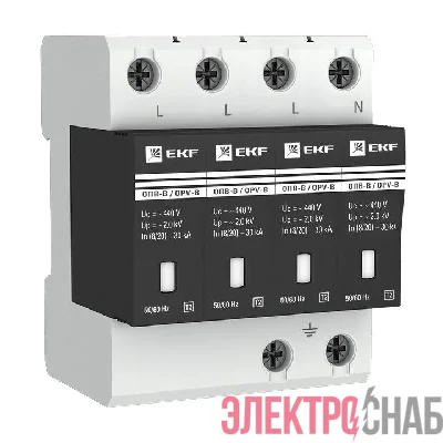 Ограничитель перенапряжения имп. ОПВ-В4 EKF opv-b4