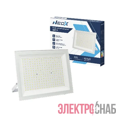 Прожектор светодиодный ДДО-8 200Вт 6500К IP65 20000лм 230В 100лм/Вт бел. NEOX 4690612066691