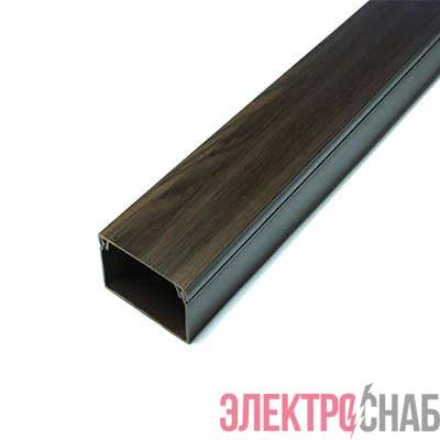 Кабель-канал 40х25 L2000 пластик с двойным замком венге УралПак КК-4840025-032