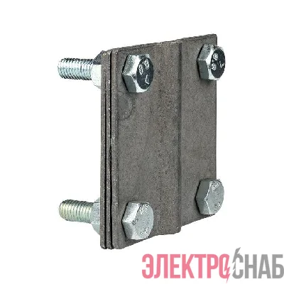 Зажим полоса 40 - прут 10 (3 пластины 70х70мм) HZ EKF lp-g3101
