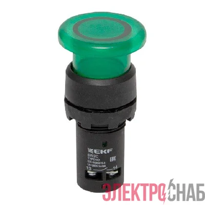 Кнопка SW2C-MD гриб зел. EKF sw2c-md-gg