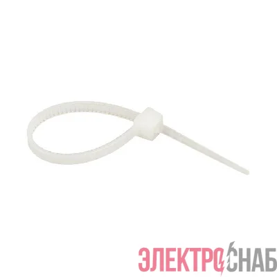 Хомут кабельный 2.5х80 нейл. бел. (уп.100шт) EKF plc-c-2.5x80