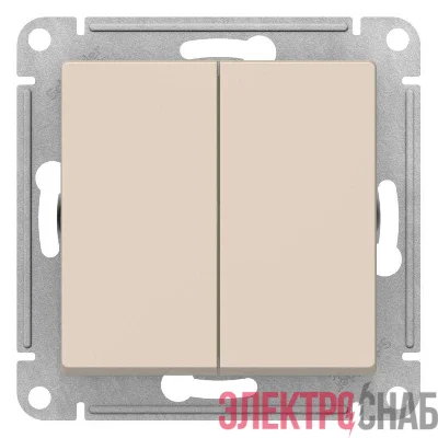 Переключатель перекрестный 2-кл. AtlasDesign 2хсх.7 10АХ механизм беж. SE ATN000273