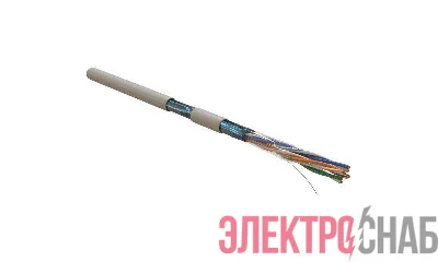 Кабель витая пара F/UTP кат.5E 4х2х0.51мм 24AWG solid PVC FUTP4-C5E-S24-IN-PVC-GY-305 сер. (м) Hyperline 42052