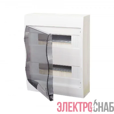 Бокс навесной ОП City9 Box 2 ряда 24мод. с прозр. дверцей SE EZ9E212S2SRU